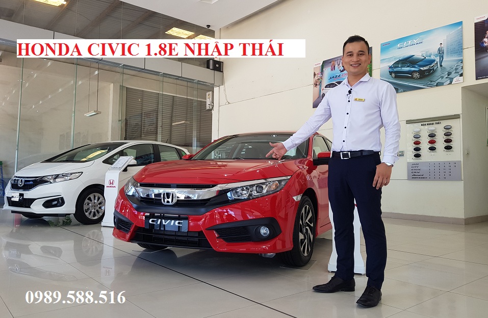 hinh anh honda civic 1.8e mau do nhap khau thai lan gia bao nhieu